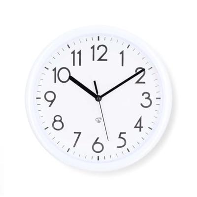 Nedis Wandklok | Diameter: 220 mm | Kunststof | Wit - CLWA105WT Nedis Wandklok | Diameter: 220 mm | Kunststof | Wit - CLWA105WT