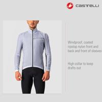 Castelli Squadra stretch fietsjack zilvergrijs heren S - thumbnail