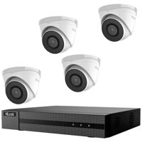 HiLook IK-4248TH-MH/P PoE complete set voor videobewaking - 1x 4-kanaals netwerk videorecorder met PoE, HDMI en VGA-uitgang en 4x 8 MP PoE Turret bewakingscamera's - thumbnail
