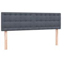 Boxspring met matras fluweel donkergrijs 160x220 cm - thumbnail