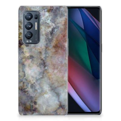 OPPO Find X3 Neo | TPU | Siliconen hoesje | Marmer Grijs