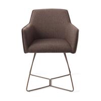 Jesper Home Eetkamerstoel 'Hofu' Beehive Rose Gold, kleur Potters Clay - thumbnail