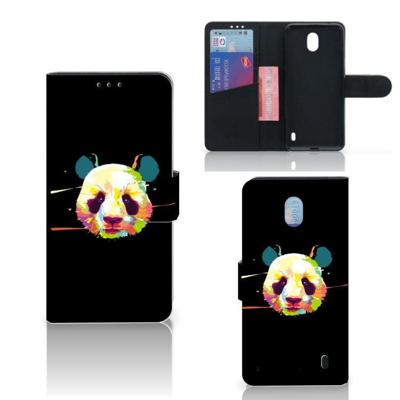 Nokia 1 Plus Leuk Hoesje Panda Color Nokia 1 Plus Leuk Hoesje Panda Color
