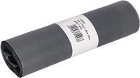 Deiss vuilniszak ft 50 x 60 cm, 33 liter, grijs, HDPE, rol van 50 stuks - thumbnail