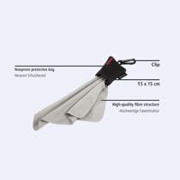 Hama Microvezel-reinigingsdoek Pocket Zwart - thumbnail