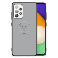 Samsung Galaxy A52 | A52s (5G/4G) Hoesje Grijs Baby Olifant - thumbnail