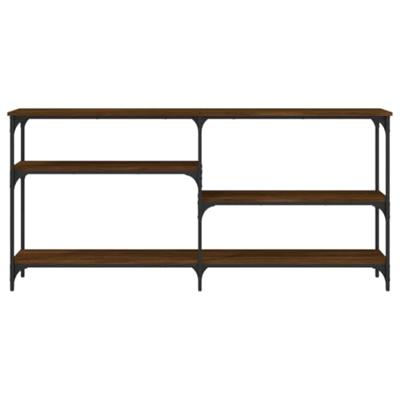 Wandtafel 160x29x75 cm bewerkt hout bruin eikenkleur