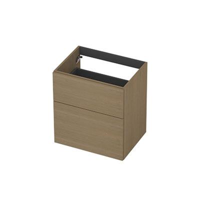 INK - Onderkast 2L A-sym Decor Tbv Grepen - 600x450x650 Mm - Olijf Eiken