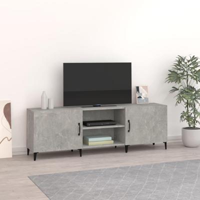 Tv-meubel 150x30x50 cm bewerkt hout betongrijs