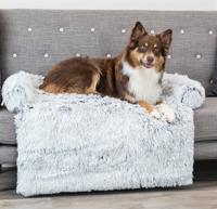 TRIXIE SOFA BED HARVEY MEUBELBESCHERMER HOEKIG WIT / ZWART 90X90 CM - thumbnail