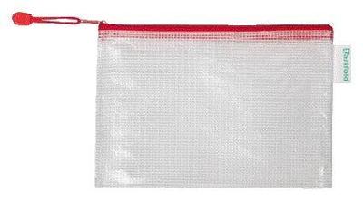 Opbergtas tarifold met rits 235x165mm pvc rd | 8 stuks