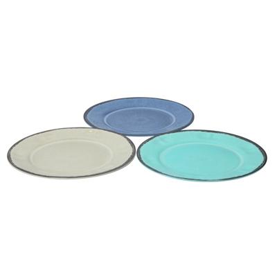 Diversen Tom dinerbord 25 cm melamine 229 gram wit/grijs