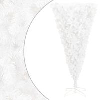 VidaXL Kunstkerstboom met standaard omgekeerd 180 cm wit - thumbnail