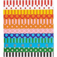 Creativ Company Slinger stroken, bedrukt, l: 16 cm, b: 15 mm, 400 stuk/ 1 doos - thumbnail