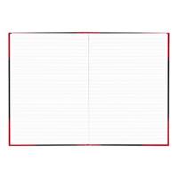 Notitieboek Bantex zwart/rood A4 lijn 70gr 96vel | 6 stuks - thumbnail
