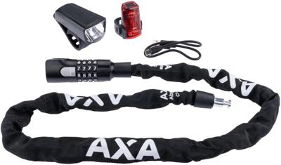 AXA lichtset "absolute c5-90 / dwn 50" safety set absolute c5-90 + dwn 50 set 3pcs.