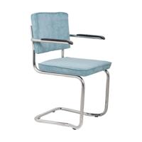 Zuiver Ridge Rib Kink armstoel Blue - thumbnail