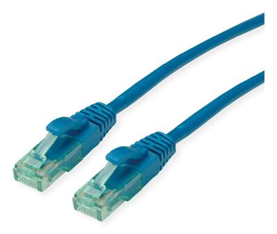ROLINE RM Patchkabel Cat.6A UTP, blauw, 0,3 m