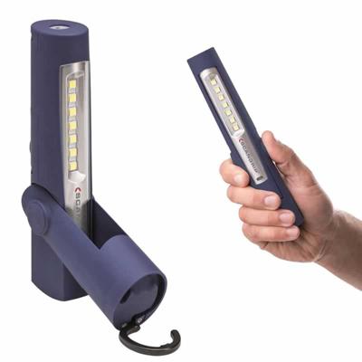 Handlamp Scangrip flex 2 125 lumen kan hangen liggen en staan altijd licht op de juiste plaats