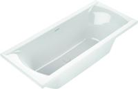 Ben Naria Design inbouwbad met 2 ligzijdes 170x75cm glans wit acryl incl. afvoer wit - thumbnail