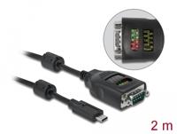 USB C naar serieel DB9 adapter met RS232 tester - thumbnail