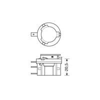 Osram Automotive 64176 Halogeenlamp Original Line H15 15/55 W 12 V - thumbnail