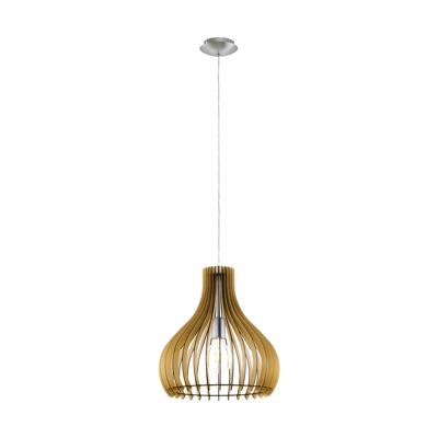 Eglo HanglampTindori 38cm lichtbruin hout - 96258