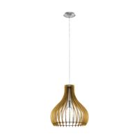Eglo HanglampTindori 38cm lichtbruin hout - 96258 - thumbnail