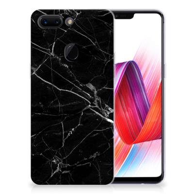OPPO R15 Pro TPU Siliconen Hoesje Marmer Zwart - Origineel Cadeau Vader OPPO R15 Pro TPU Siliconen Hoesje Marmer Zwart - Origineel Cadeau Vader