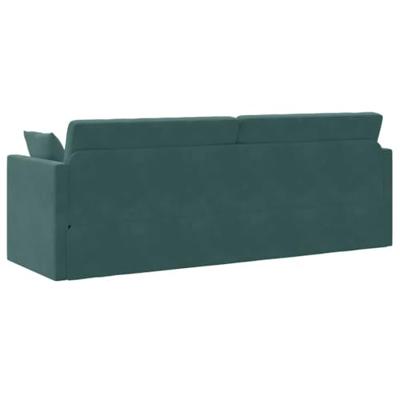 Vloerslaapbank Donkergroen 213 x 76 x 77 cm Fluweel
