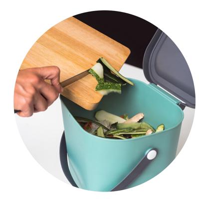 ROTHO Albula Dark green - afvalscheidingscontainer - 6l