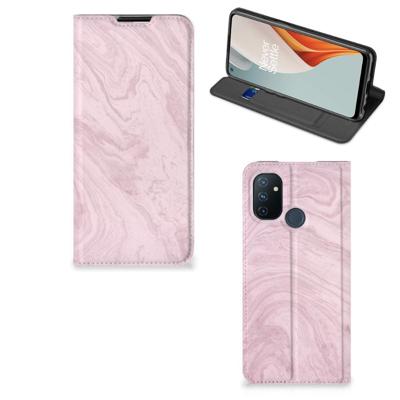 OnePlus Nord N100 | Standcase | Marble Pink - Origineel Cadeau Vriendin