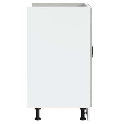 Spoelbakonderkast Lucca bewerkt hout betongrijs Spoelbakonderkast Lucca bewerkt hout betongrijs