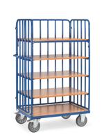 Fetra Hauptartikel 8352-1 Etagewagen Staal Poedercoating Laadvermogen (max.): 500 kg Stralend blauw (RAL 5007) - thumbnail