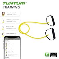 Tunturi Tubing met Handvatten | Resistance tube | Licht Geel - thumbnail