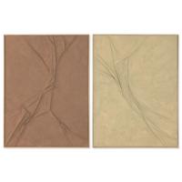 Schilderij Home ESPRIT Mosterd Terra cotta Modern 90 x 4,5 x 120 cm (2 Stuks) - thumbnail