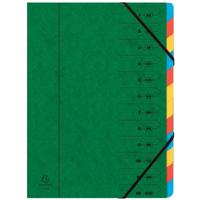 Exacompta Sorteermap 12-delig, groen - thumbnail