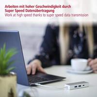 Hama USB 3.1 Type-C Hub, 3-voudig, met kaartlezer (2x USB-A, 1x USB-C, SD/SDHC/SDXC/microSDHC/microSDXC, voor PC/Mac/Laptop/Tablet, OTG-compatibel) externe USB-verdeler, kaartlezer - thumbnail