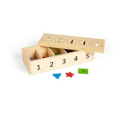 Bigjigs houten sorteerbox, 27dlg.