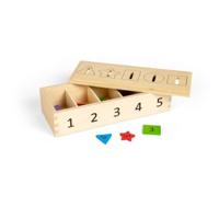 Bigjigs houten sorteerbox, 27dlg. - thumbnail