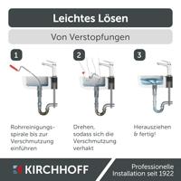 Kirchhoff Pijpreinigingsspiraal, 9 mm x 5 m - 99907120 - thumbnail