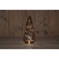 B.O.T. Tree Glass 13X28,5 cm Pink With Golden Base 10Led kerstverlichting Anna's Collection - Annas collection - thumbnail