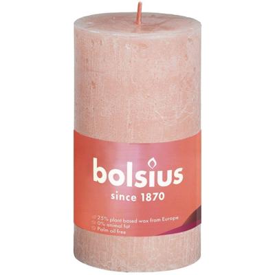 Bolsius Rustiek stompkaars 100/50 Roze