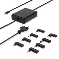Nedis Notebook-Adapter | GaN | 100 W | 5 / 9 / 12 / 15 / 20 V DC | 3.0 / 5.0 A | Gebruikt voor: Notebook / Smartphone / Tablet | Euro / Type-C (CEE - thumbnail