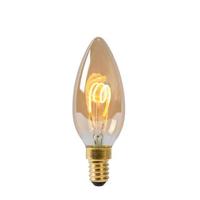 Lucide C35 - Filament lamp - Ø 3,5 cm - LED Dimb. - E14 - 1x3W 2200K - Amber - thumbnail