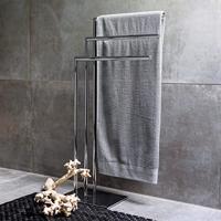 Handdoekrek Sealskin Tube 3-armig Vrijstaand Chroom - thumbnail