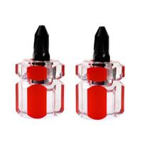 2 stks mini draagbare radijs hoofd schroef driver transparante handvat reparatie hand gereedschap (Phillips schroevendraaier) - thumbnail