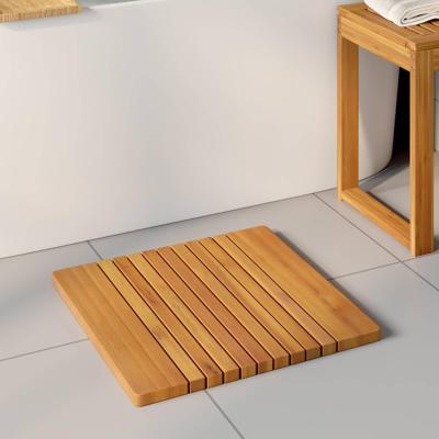 Badmat Effen Bruin 59 x 40 cm Hout Badmat Effen Bruin 59 x 40 cm Hout