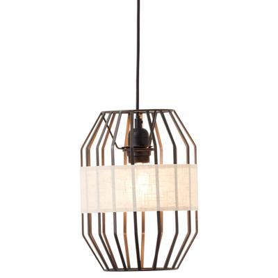 Brilliant HanglampSlope 23cm zwart met zandkleur - 99478/76