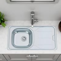 Wastafel met Eén Spoelbak Cata CDS1 - thumbnail